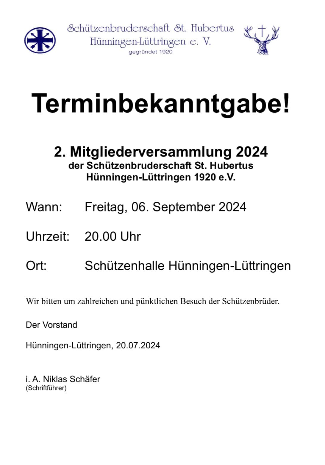 2. Mitgliederversammlung 2024