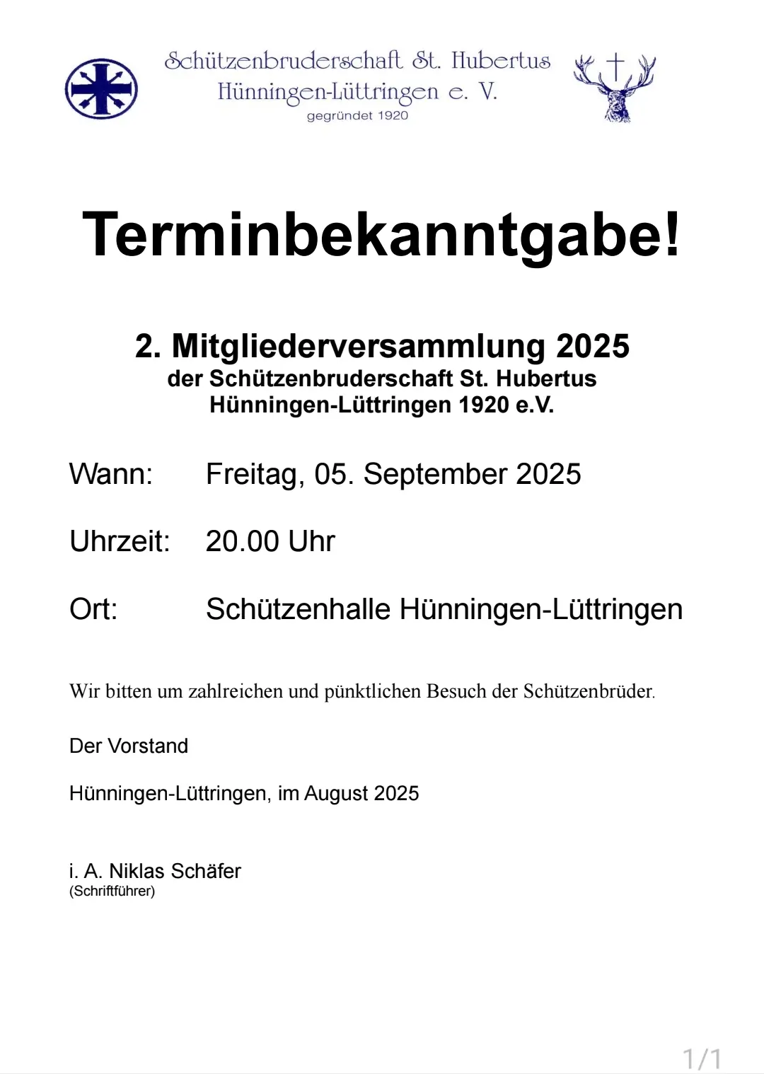 2. Mitgliederversammlung 2025