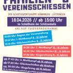 Familien- & Vereinsschießen mit Ablaufplan: 18.04.2026 ab 15:00 Uhr, Schießsportgruppe Hünningen-Lütringen, Zeitblöcke für 8–20 Uhr