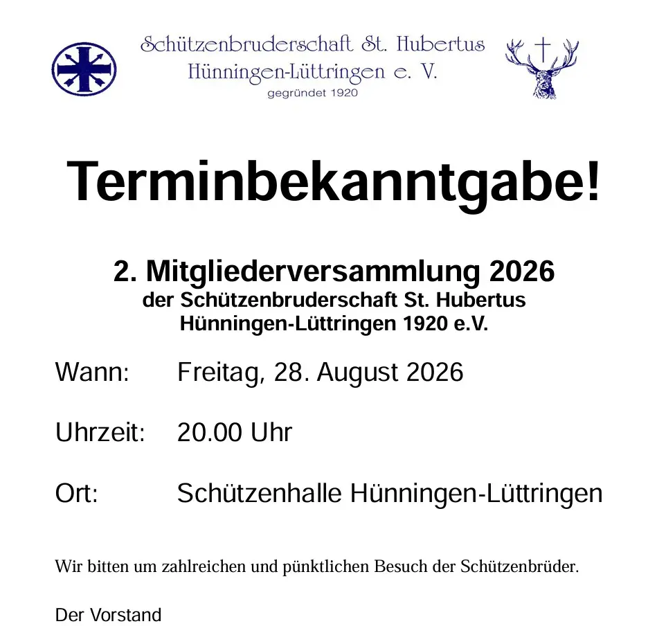2. Mitgliederversammlung 2026